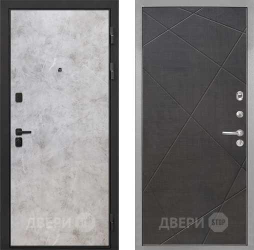 Входная металлическая Дверь Интекрон (INTECRON) Профит Black Мрамор Светлый Лучи-М Венге распил кофе в Видное