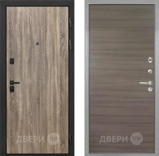 Входная металлическая Дверь Интекрон (INTECRON) Профит Black Дуб Турин Гладкая Дуб тоскано поперечный в Видное