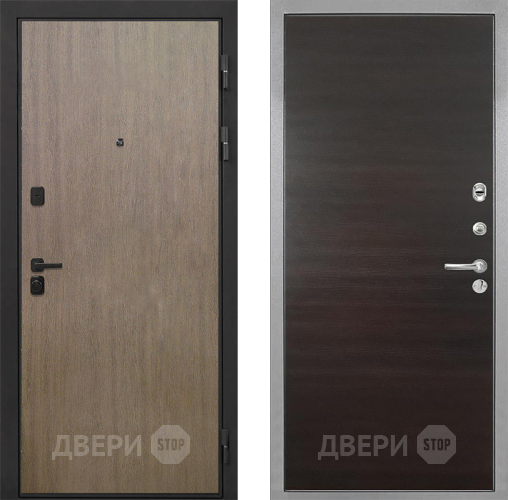 Входная металлическая Дверь Интекрон (INTECRON) Профит Black Венге Коричневый Гладкая Эковенге поперечный в Видное