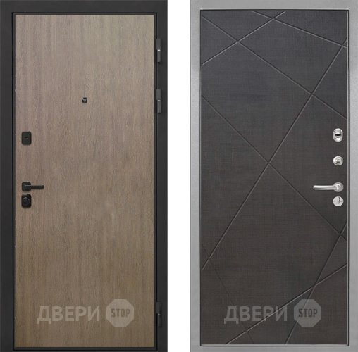 Дверь Интекрон (INTECRON) Профит Black Венге Коричневый Лучи-М Венге распил кофе в Видное