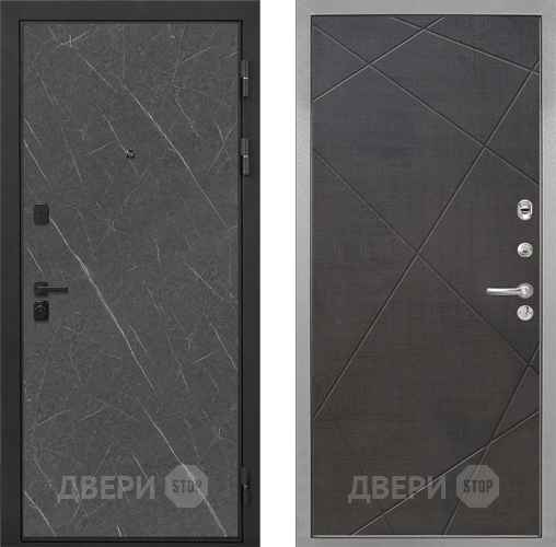 Входная металлическая Дверь Интекрон (INTECRON) Профит Black Гранит Лава Оникс Лучи-М Венге распил кофе в Видное