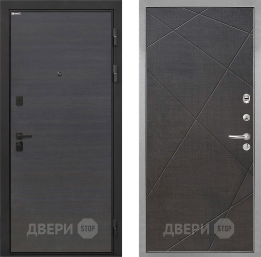 Входная металлическая Дверь Интекрон (INTECRON) Профит Black Эковенге Лучи-М Венге распил кофе в Видное