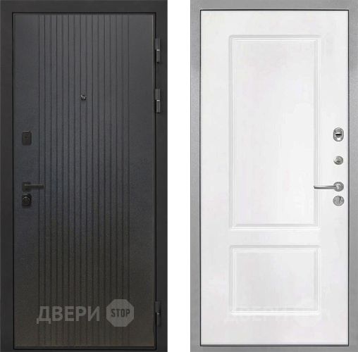 Входная металлическая Дверь Интекрон (INTECRON) Профит Black ФЛ-295 КВ-2 Белый матовый в Видное