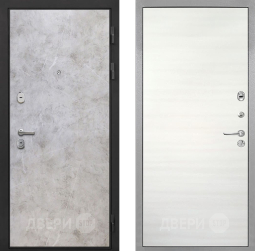 Входная металлическая Дверь Интекрон (INTECRON) Гектор Мрамор Светлый Гладкая Дуб сильвер поперечный в Видное