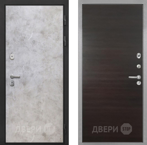 Входная металлическая Дверь Интекрон (INTECRON) Гектор Мрамор Светлый Гладкая Эковенге поперечный в Видное