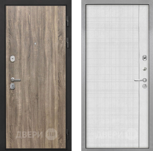 Дверь Интекрон (INTECRON) Гектор Дуб Турин В-07 с молдингом Лофт белый в Видное