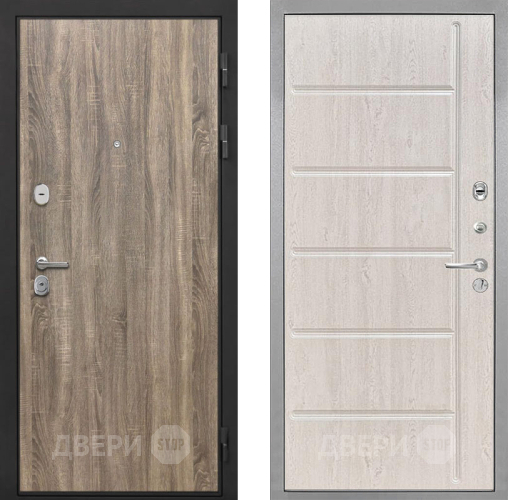 Входная металлическая Дверь Интекрон (INTECRON) Гектор Дуб Турин ФЛ-102 Сосна белая в Видное