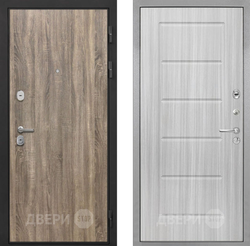 Входная металлическая Дверь Интекрон (INTECRON) Гектор Дуб Турин ФЛ-39 Сандал белый в Видное