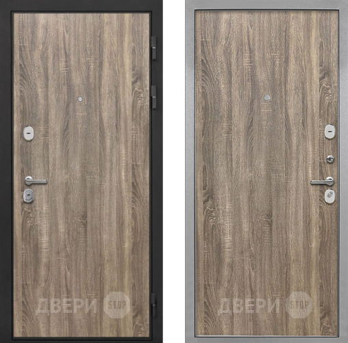 Входная металлическая Дверь Интекрон (INTECRON) Гектор Дуб Турин Гладкая Дуб турин в Видное