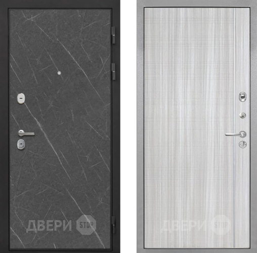 Входная металлическая Дверь Интекрон (INTECRON) Гектор Гранит Лава Оникс В-07 с молдингом Сандал белый в Видное