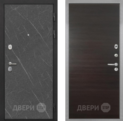 Входная металлическая Дверь Интекрон (INTECRON) Гектор Гранит Лава Оникс Гладкая Эковенге поперечный в Видное