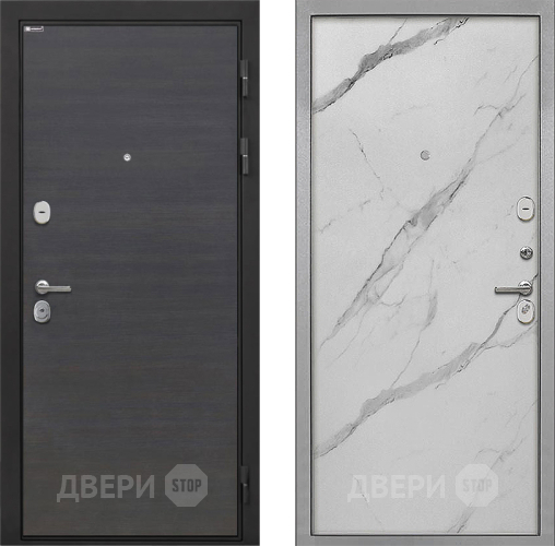 Входная металлическая Дверь Интекрон (INTECRON) Гектор Эковенге Гладкая Мрамор натуральный арктик в Видное