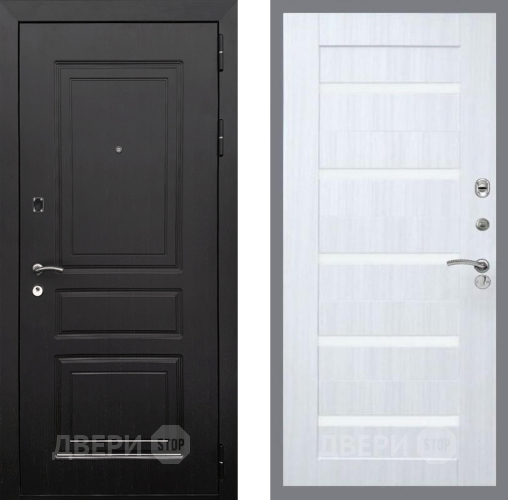 Дверь Рекс (REX) 6 Венге СБ-14 стекло белое Сандал белый в Видное