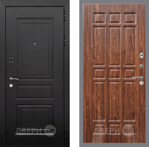 Входная металлическая Дверь Рекс (REX) 6 Венге FL-33 орех тисненый в Видное