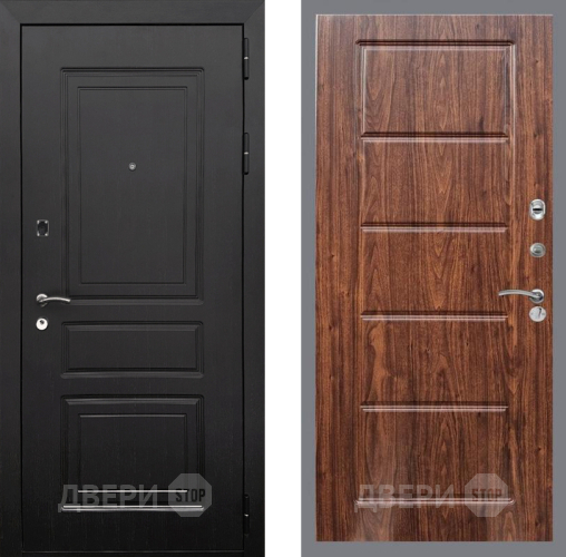 Входная металлическая Дверь Рекс (REX) 6 Венге FL-39 орех тисненый в Видное