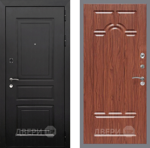 Входная металлическая Дверь Рекс (REX) 6 Венге FL-58 орех тисненый в Видное