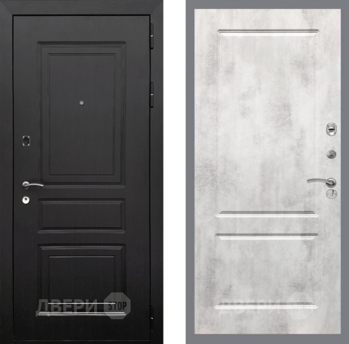 Входная металлическая Дверь Рекс (REX) 6 Венге FL-117 Бетон светлый в Видное