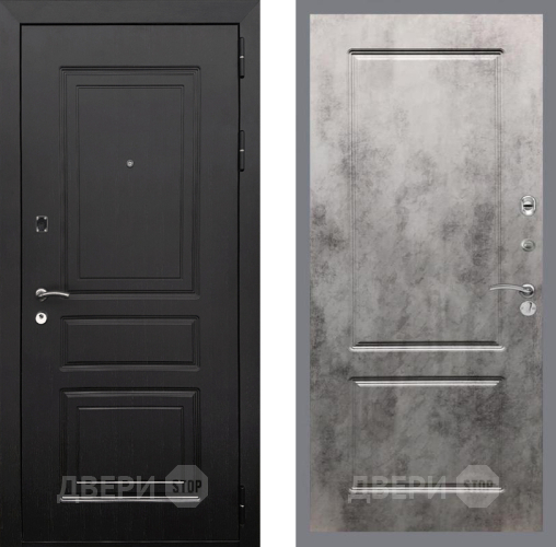 Входная металлическая Дверь Рекс (REX) 6 Венге FL-117 Бетон темный в Видное