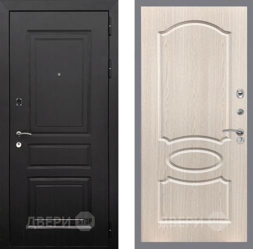 Входная металлическая Дверь Рекс (REX) 6 Венге FL-128 Беленый дуб в Видное