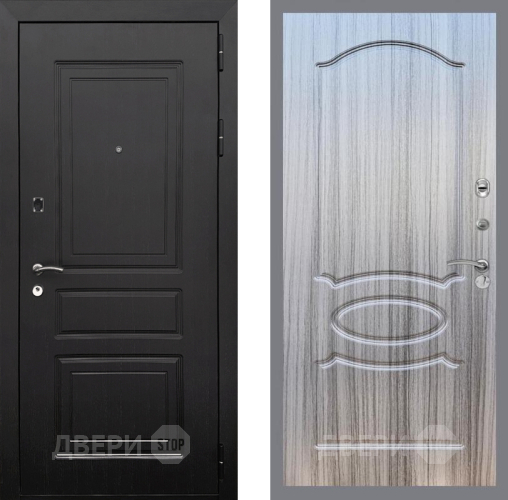 Входная металлическая Дверь Рекс (REX) 6 Венге FL-128 Сандал грей в Видное