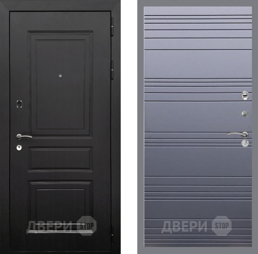 Входная металлическая Дверь Рекс (REX) 6 Венге Line Силк титан в Видное