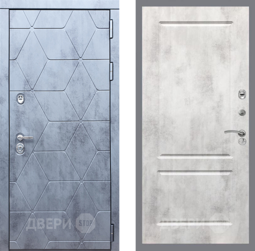 Входная металлическая Дверь Рекс (REX) 28 FL-117 Бетон светлый в Видное
