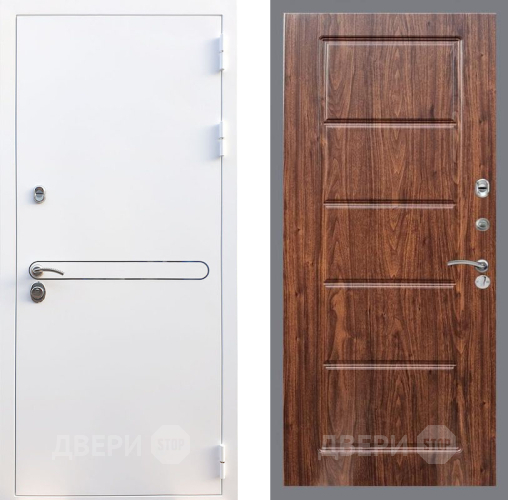 Входная металлическая Дверь Рекс (REX) 27 FL-39 орех тисненый в Видное