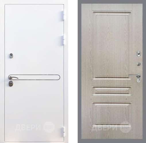 Входная металлическая Дверь Рекс (REX) 27 FL-243 Беленый дуб в Видное