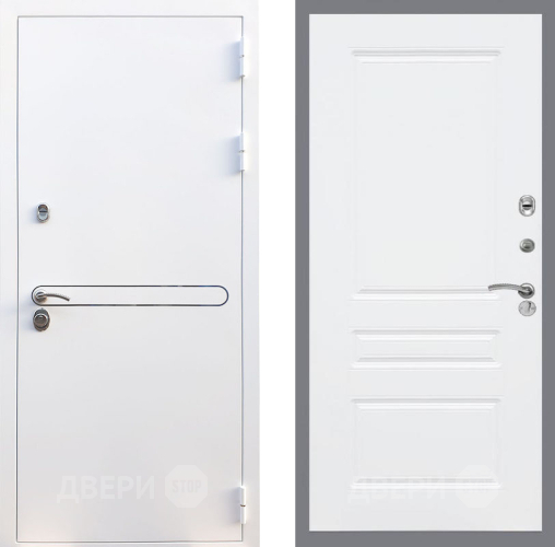 Входная металлическая Дверь Рекс (REX) 27 FL-243 Силк Сноу в Видное