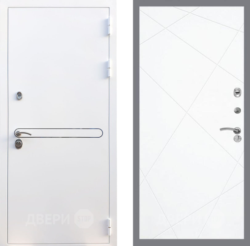 Входная металлическая Дверь Рекс (REX) 27 FL-291 Силк Сноу в Видное