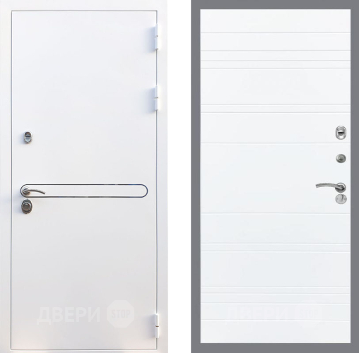 Входная металлическая Дверь Рекс (REX) 27 Line Силк Сноу в Видное