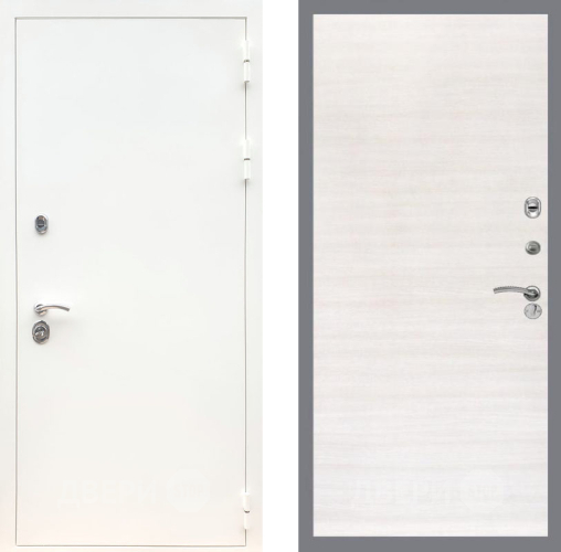 Входная металлическая Дверь Рекс (REX) 5 Белая Шагрень GL Акация в Видное