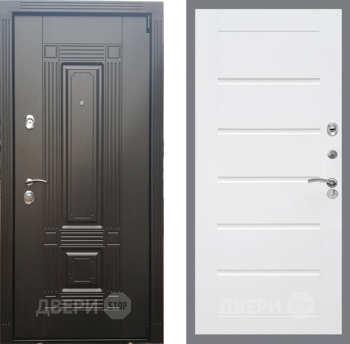 Входная металлическая Дверь Рекс (REX) 9 Сити Белый ясень в Видное