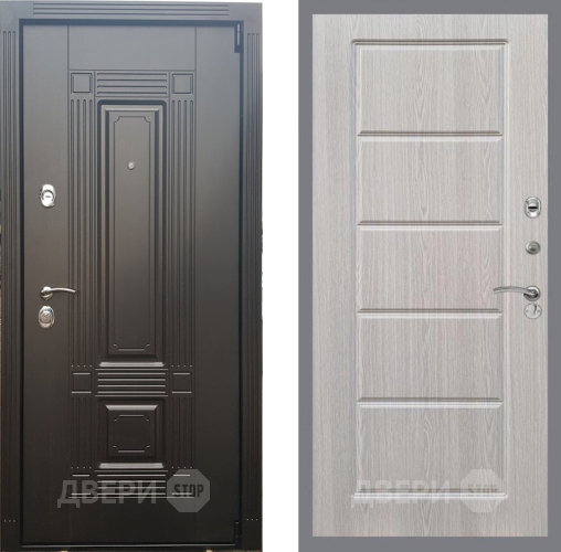 Входная металлическая Дверь Рекс (REX) 9 FL-39 Беленый дуб в Видное