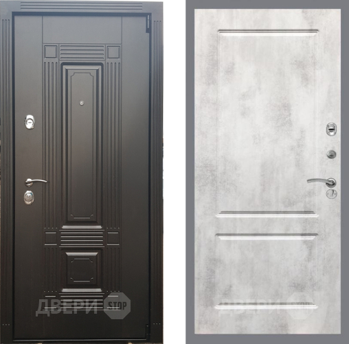 Входная металлическая Дверь Рекс (REX) 9 FL-117 Бетон светлый в Видное