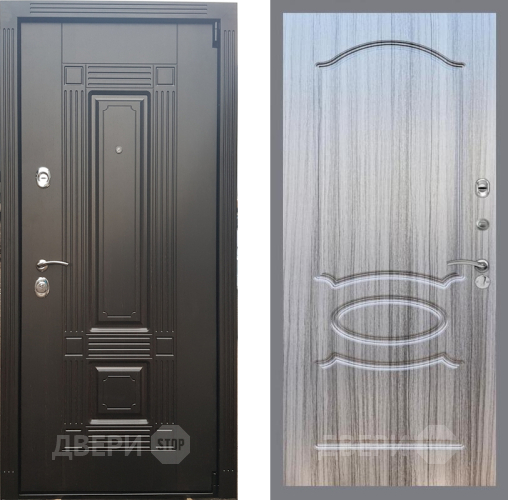 Входная металлическая Дверь Рекс (REX) 9 FL-128 Сандал грей в Видное