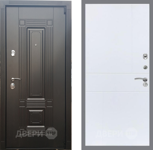 Входная металлическая Дверь Рекс (REX) 9 FL-290 Силк Сноу в Видное