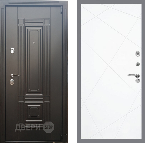 Входная металлическая Дверь Рекс (REX) 9 FL-291 Силк Сноу в Видное