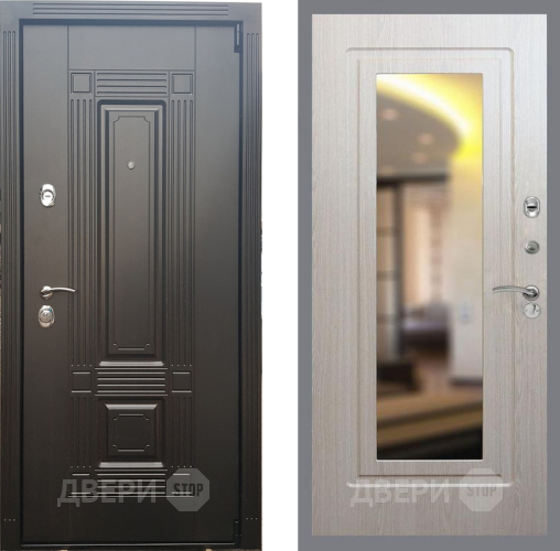 Входная металлическая Дверь Рекс (REX) 9 FLZ-120 Беленый дуб в Видное