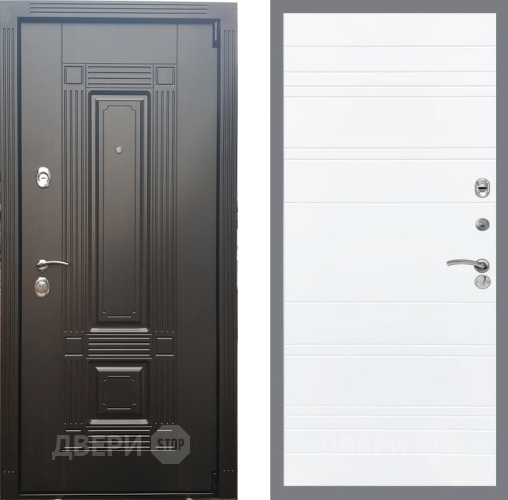 Входная металлическая Дверь Рекс (REX) 9 Line Силк Сноу в Видное