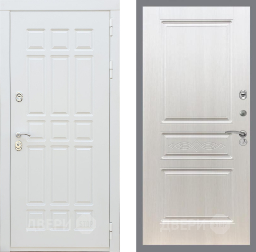 Входная металлическая Дверь Рекс (REX) 8 Силк Сноу FL-243 Лиственница беж в Видное