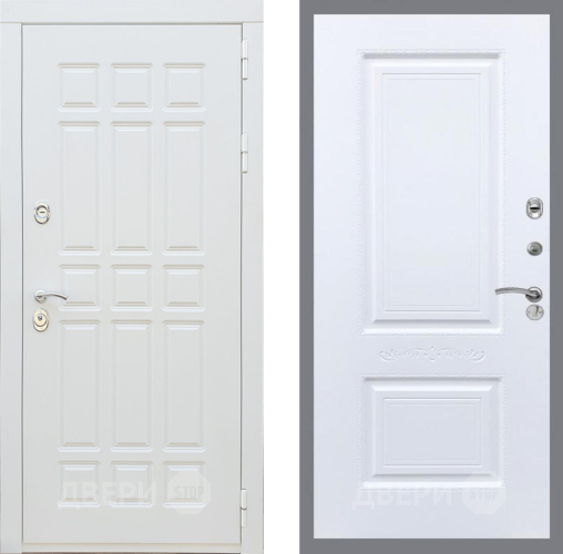 Входная металлическая Дверь Рекс (REX) 8 Силк Сноу Смальта Силк Сноу в Видное