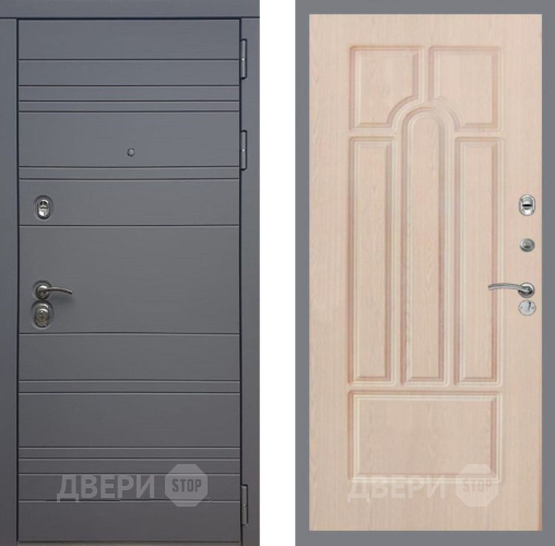Входная металлическая Дверь Рекс (REX) 14 силк титан FL-58 Беленый дуб в Видное