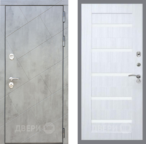 Входная металлическая Дверь Рекс (REX) 22 СБ-14 стекло белое Сандал белый в Видное