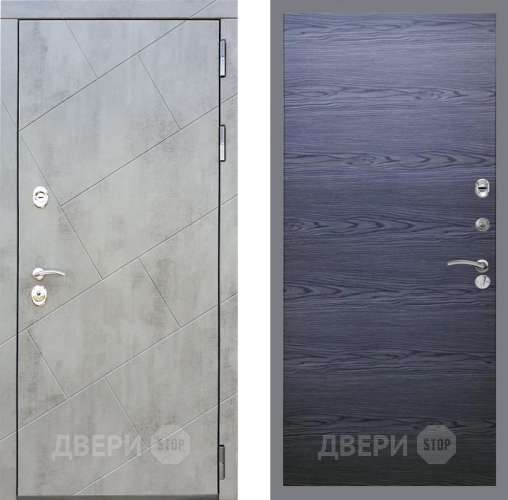 Входная металлическая Дверь Рекс (REX) 22 GL Дуб тангенальный черный в Видное