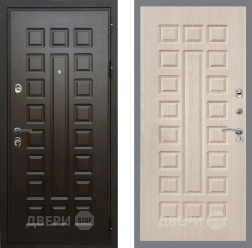 Входная металлическая Дверь Рекс (REX) Премиум 3к FL-183 Беленый дуб в Видное