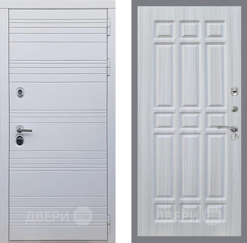 Входная металлическая Дверь Рекс (REX) 14 Силк Сноу FL-33 Сандал белый в Видное