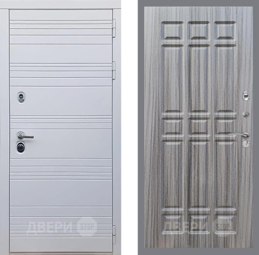 Входная металлическая Дверь Рекс (REX) 14 Силк Сноу FL-33 Сандал грей в Видное