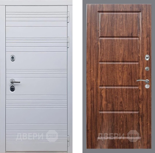 Входная металлическая Дверь Рекс (REX) 14 Силк Сноу FL-39 орех тисненый в Видное