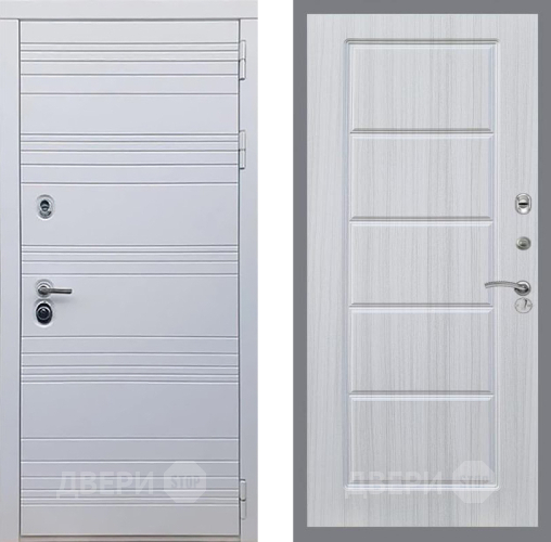 Входная металлическая Дверь Рекс (REX) 14 Силк Сноу FL-39 Сандал белый в Видное